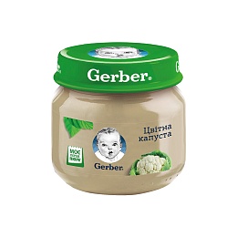 GERBER пюре цвітна капуста 80г