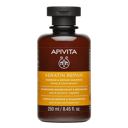 APIVITA KERATIN шампунь Кератинове відновлення 250мл