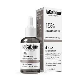 LACABINE Ніацинамід 2в1 крем-сироватка проти пігментних плям 15% 30мл