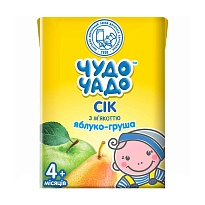 ЧУДО-ЧАДО сік яблуко- груша з мякоттю 200мл