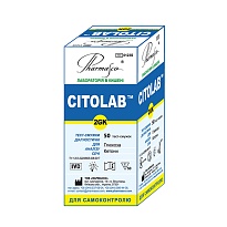 ТЕСТ-смужки CITOLAB 2GK д/визн.глюкози,кетонів 50