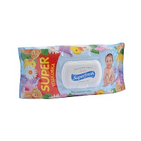 СЕРВЕТКИ вологі SUPERFRESH 120 з клапаном