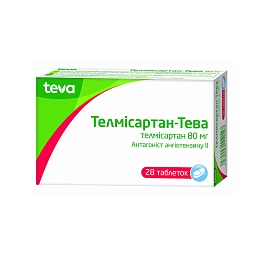 ТЕЛМІСАРТАН-ТЕВА таб. 80мг 28 (7x4)