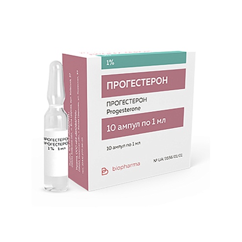 ПРОГЕСТЕРОН р-н д/ін. 1% 1мл 10