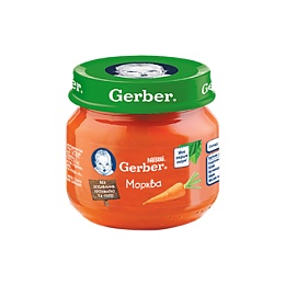 GERBER пюре морква 80г