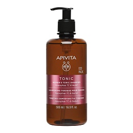 APIVITA HAIR шампунь тонізуючий для жінок ОБЛІПИХА та ЛАВР 500мл