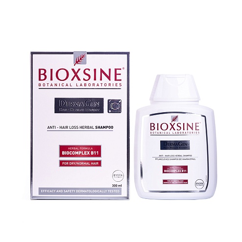БІОКСІН ДЕРМАДЖЕН шампунь рослинний для сухого нормального волосся 300мл