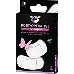 ЛЕЙКОПЛАСТИР MILPLAST POST-OPERATIVE 4 післяопераційний нетканий