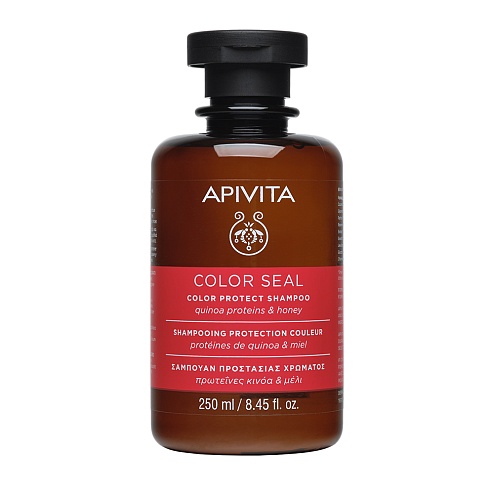 APIVITA HAIR шампунь захист кольору ПРОТЕЇНИ КІНОА та МЕД 250мл