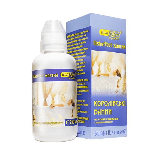 БІШОФІТ Bisheffect КОРОЛІВСЬКІ ВАННИ жовтий скипідар 250мл