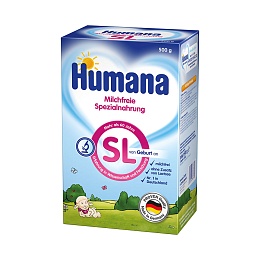 HUMANA SL суміш Expert безмолочна соєва 500г 0+