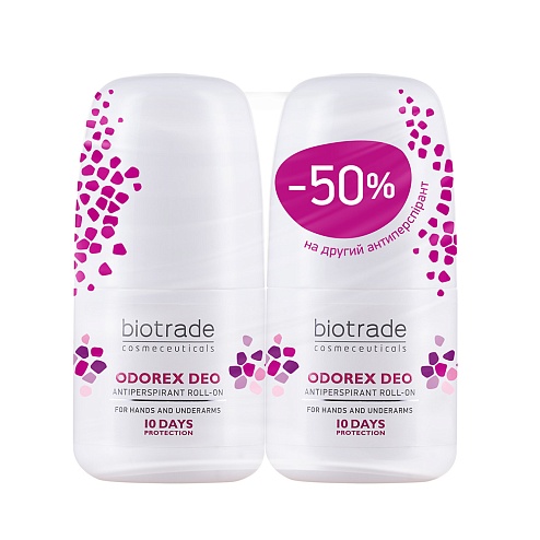 BIOTRADE ODOREX DEO антиперспірант кульковий тривалої дії 40мл 1+1