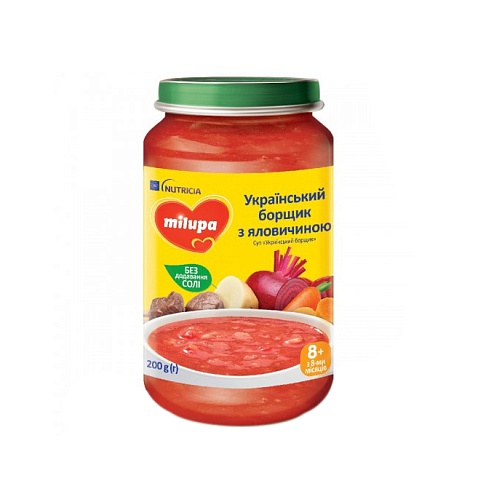 MILUPA борщик з яловичиною 200г