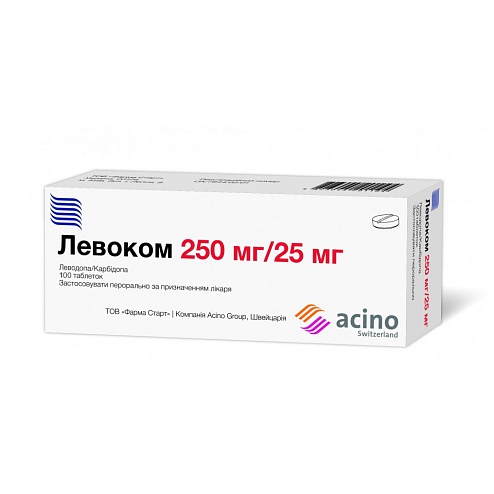 ЛЕВОКОМ таб. 250/25мг 100