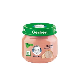 GERBER пюре ніжна індичка 80г