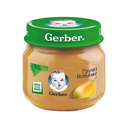 GERBER пюре груші Вільямс 80г