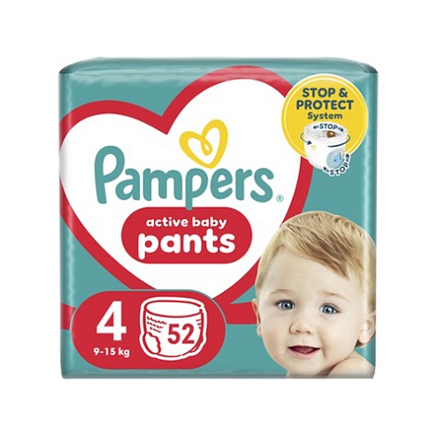 ПІДГУЗНИКИ-ТРУСИКИ PAMPERS PANTS 4 9-15кг 52