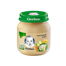 GERBER пюре овочевий мікс 130г