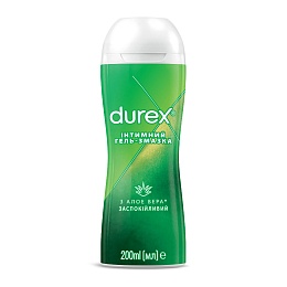 ГЕЛЬ-ЗМАЗКА DUREX play massage 2 in 1 алое вера 200мл.