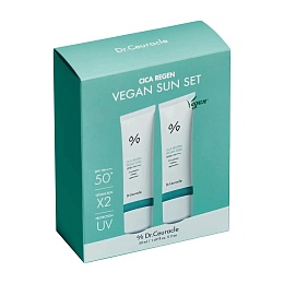 DR.CEURACLE крем сонцезахисний SPF50+ з центелою азіатською 50мл х 2 НАБІР