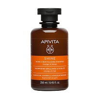 APIVITA HAIR шампунь блиск та відновлення АПЕЛЬСИН та МЕД 250мл