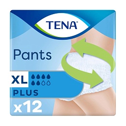 ПІДГУЗНИКИ-ТРУСИ TENA PANTS Plus XL 120-160см 12