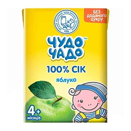 ЧУДО-ЧАДО сік яблуко освітлений 200мл