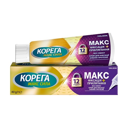 КОРЕГА МАКС фіксація + прилягання 40мл без смаку.