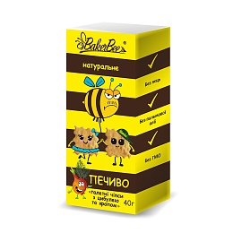 BAKERBEE печиво галетне з цибулею та кропом 40г