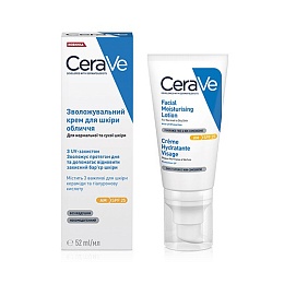 CERAVE Крем зволожувальний, денний для сухої,нормальної шкіри SPF30 52мл