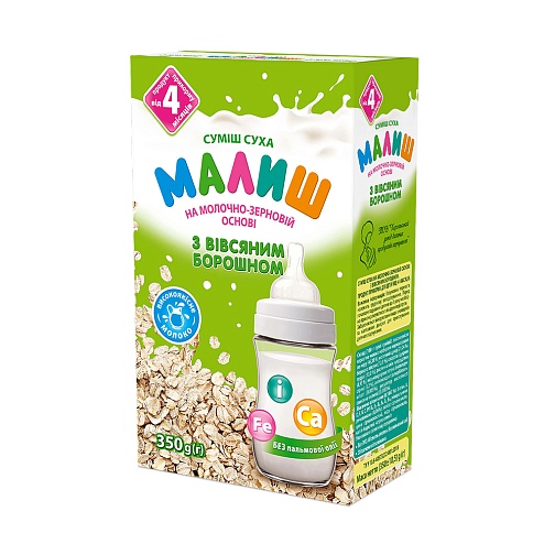 МАЛЮК суміш вівсяна 350г 4+
