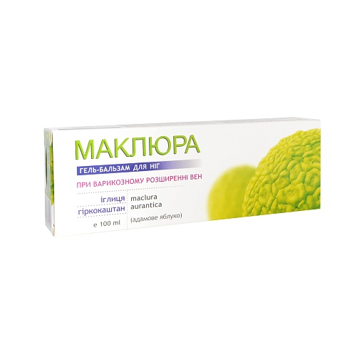 МАКЛЮРА гель-бальзам д/ніг іглиця,гіркокаштан100мл