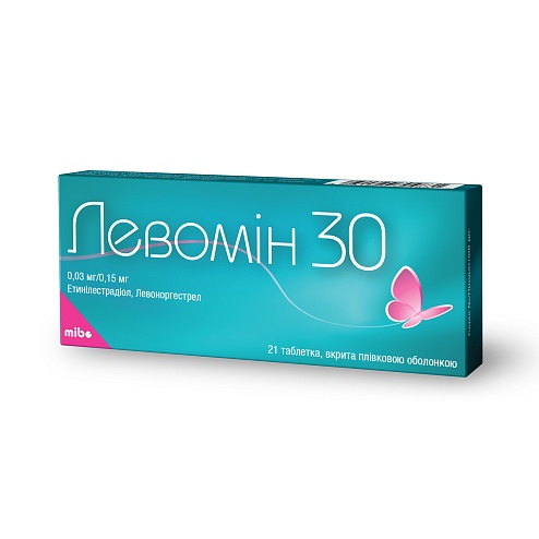 ЛЕВОМІН 30 таб. 0,03мг/0,15мг 21 (21х1)