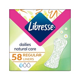 ПРОКЛАДКИ LIBRESSE щоденні NATURAL CARE normal 40