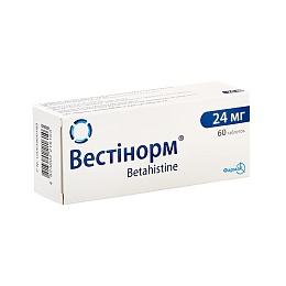 ВЕСТІНОРМ таб. 24мг 60 (10х6)