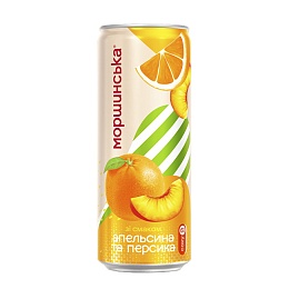 МОРШИНСЬКА 0,33л ЛИМОНАДА апельсин, персик