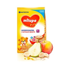 MILUPA каша молочна мультизлакова 210г фрукти