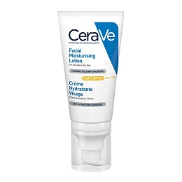 CERAVE Крем зволожувальний, легкий для сухої,нормальної шкіри SPF50 52мл