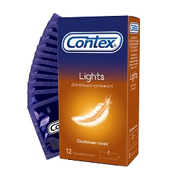 ПРЕЗЕРВАТИВ CONTEX  12 Lights особл.тонкі