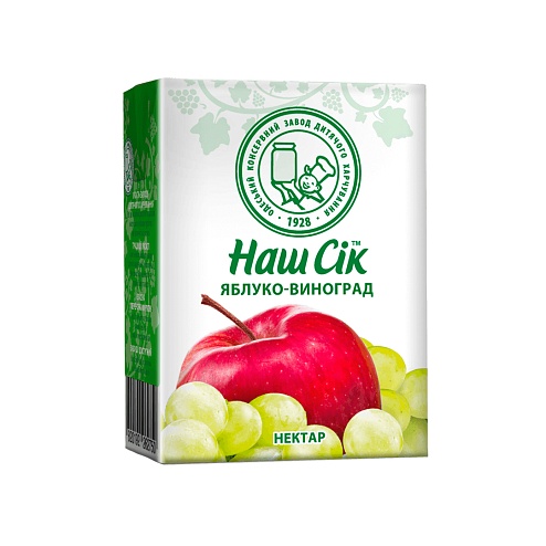 НАШ СІК Яблуко - виноград 200мл