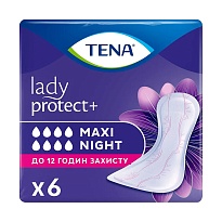 ПРОКЛАДКИ урологічні TENA LADY maxi night 6
