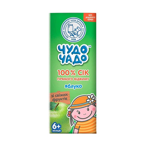 ЧУДО-ЧАДО сік яблуко неосвітлений 200мл
