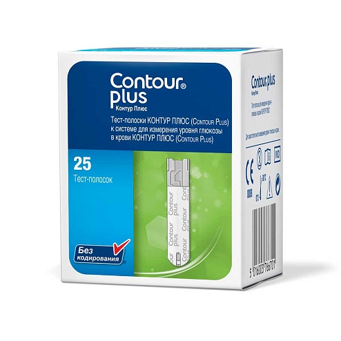 ТЕСТ-смужки CONTOUR plus 25