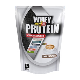 POWER PRO суміш сироваткових білків WHEY PROTEIN 1кг Flat White