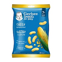 GERBER снеки кукурудзяні 28г 7+