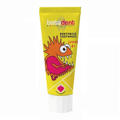 BETADENT JUNIOR зубна паста STRAWBERRY 75мл 6+р.