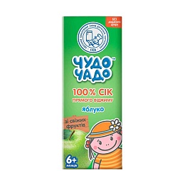 ЧУДО-ЧАДО сік яблуко неосвітлений 200мл