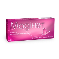 МАДІНЕТ таб. 0.03мг/2мг 21