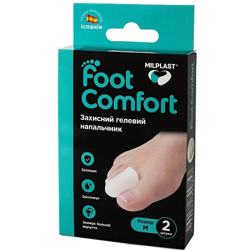 MILPLAST FOOT COMFORT напальчник гелевий захисний р.M 2