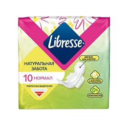 ПРОКЛАДКИ LIBRESSE NATURAL CARE Ultra normall 10